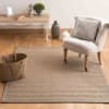 Tappeto intrecciato beige in sisal 160 x 230 cm